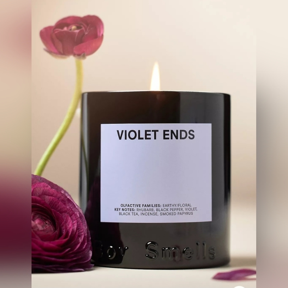 ❤️BUY 2 GET 1 FREE Boy Smells Violet Ends Boxed Glass Candle, Retail $48.00 USD